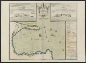 Baie de Gibraltar (Vue ouest et est de G. Hill.) Par C. Price