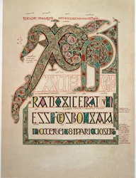 Évangile selon Saint Matthieu, page du deuxième Incipit