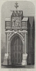 Entrée gothique dans la Nouvelle Route (gravure)