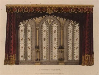 Fenêtre gothique, de "Ackermann