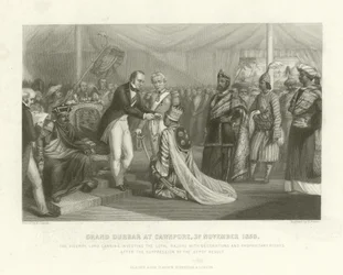 Grand Durbar à Cawnpore, 3 novembre 1859