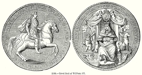 Le grand marché de Guillaume III (gravure)