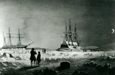 HMS Assistance et Pioneer en quartiers d