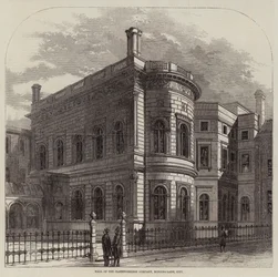Salle de la Compagnie des Drapiers, Mincing-Lane, City (gravure)