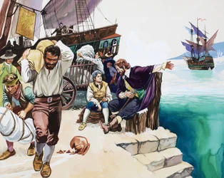 Scène de port