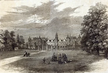 Hatfield House, le siège du marquis de Salisbury, tiré de 