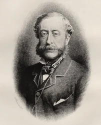 Henry Howard Molyneux Herbert, 4e comte de Carnarvon, gravé par C. Laurie, de 