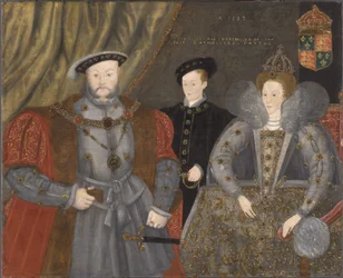 Henri VIII, Élisabeth Ire et Édouard VI