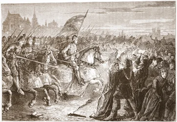 Attaque de Henri V sur une conventicule Lollard, illustration de 