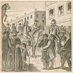 Hérauts proclamant le roi George I à Charing Cross, Londres