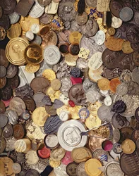 Médailles historiques, pièces de monnaie et badges, 1600-1900