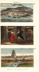 Vues historiques de la Perse (Iran)