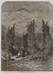 Jardin de houblon près de Farnham, Surrey