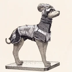 Chien en armure