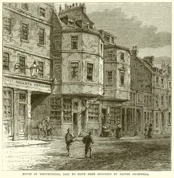 Maison à Westminster, dite occupée par Oliver Cromwell