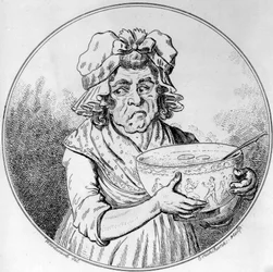 Illustration, par George Moutard Woodward, gravée par Isaak Cruickshank, publiée par Allen&West, 1796