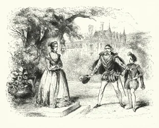 Illustration pour Les Huguenots de Giacomo Meyerbeer (gravure)