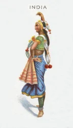 Inde, carte de cigarette, 1915