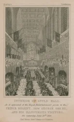 Intérieur de Guildhall, Londres, tel qu