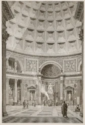 Intérieur du Panthéon à Rome (restauré)