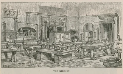 Vue intérieure de la cuisine de l