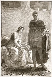 Entrevue entre Octavien et Cléopâtre