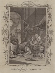 Isaac bénissant Jacob (gravure)