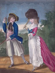 Jack Oakham lançant un signal pour un engagement, 1781