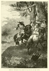 Jacques II assiste à la défaite de ses troupes à la Boyne