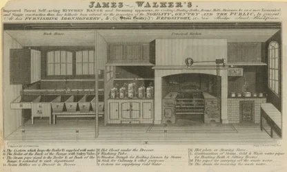 Cuisinière automatique brevetée améliorée de James Walker