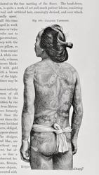 Homme tatoué japonais