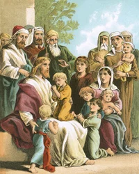 Jésus bénissant les petits enfants