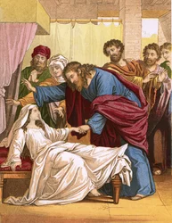 Jésus ressuscitant la fille du chef