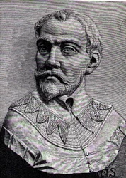 John Hawkins (1532-95) illustration du Volume III de Narrative and Critical History of America, 1886
