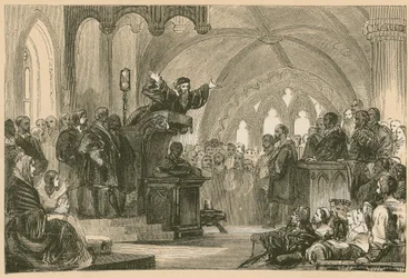 John Knox prêchant à St. Andrews