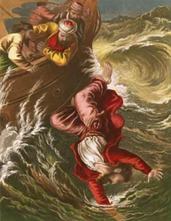 Jonas jeté à la mer
