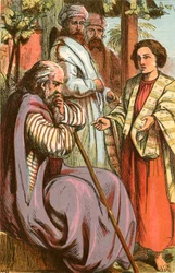 Joseph racontant son rêve à son père