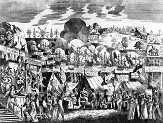 Foire du jubilé à Hyde Park, 1814
