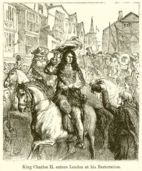 Le roi Charles II entre à Londres lors de sa restauration