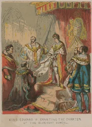 Le Roi Édouard VI accordant la charte de l