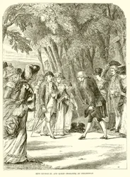 Le roi George III et la reine Charlotte à Cheltenham