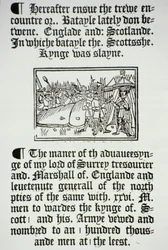 Le roi Henri VIII (1491-1547) et ses chevaliers après la victoire anglaise sur les Écossais à Flodden Field, en 1513