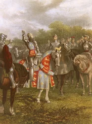 Le roi Henri V à Azincourt