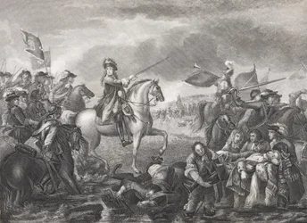Le roi Guillaume III à la bataille de la Boyne, 1690, de 