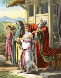 Laban bénissant Rébecca