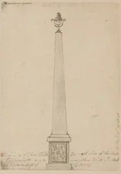 Lampe près de Bedford House, Londres, démontée en 1799