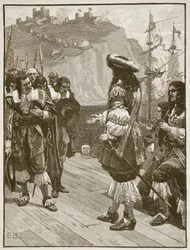 Débarquement de Charles II à Douvres, 26 mai 1660 (illustration de Cassells Illustrated History of England)