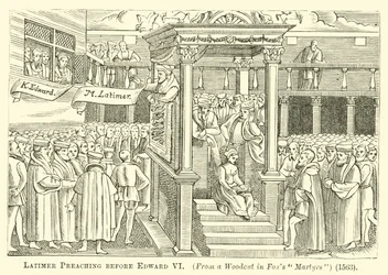 Latimer Prêchant devant Édouard VI