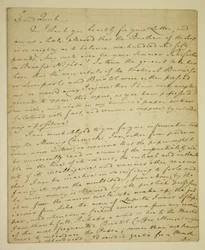 Lettre de William Woodfall (1746-1803) à l