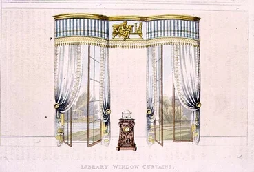 Rideaux de fenêtre de bibliothèque, planche 106 de l